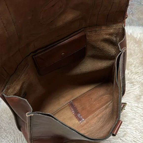 Vintage Leather Messenger Bag